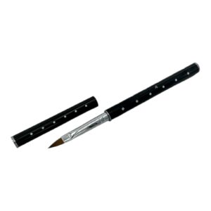 Rotmarder Katzenzungenpinsel flach Gr. 4 in der Design Hülle mit