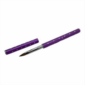 Rotmarder Katzenzungenpinsel flach Gr. 6 in der Design Hülle mit