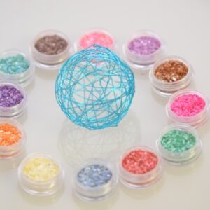 Muschel Powder Set mit 12 Farben, je 3g