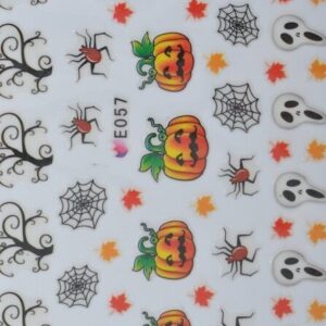 Halloween Sticker Selection 21 (Kürbisse; Spinnenweben; Baum)