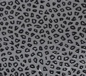 Metall-Sticker Leo/schwarz silber