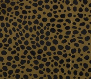 Metall-Sticker Tupfen-Muster gold/schwarz