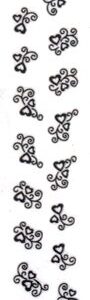 Nailsticker feine schwarz Muster-Ranken