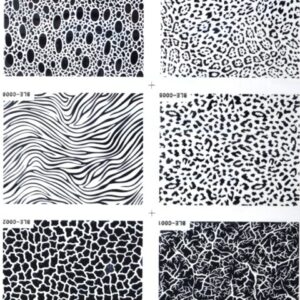 Nailsticker Set 1 -  6 Stück verschiedene Designs schwarz