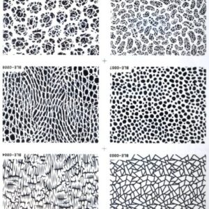 Nailsticker Set 2 -  6 Stück verschiedene Designs schwarz