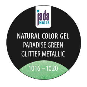Natural Color Gel paradise green glitter metallic 5g
