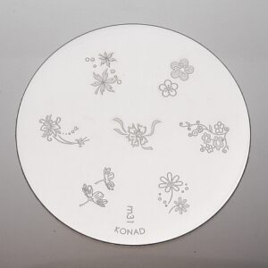 Konad Stamping Schablone m31 diverse Blümchen